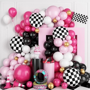 Custom Car Theme Balloons Arch Garland Kit 30inch Race Track Number Foil Globos Kids 1st <strong>Birthday</strong> Party Baby Shower <strong>Decor</strong> - Product Image 1