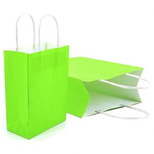 High Quality Kraft Paper <b>Small</b> <b>Gift</b> Bags with Handles Party Shopping Bulk Recyclable Multi-purpose High Quality Kraft Paper Bag - Product Image 1
