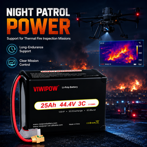 Vente directe d'usine, batterie de drone de lutte contre les incendies, batterie Lipo pour drone, 25Ah 12s 44.4v 3C, usine d'origine pour drone hexacoptère - Product Image 4