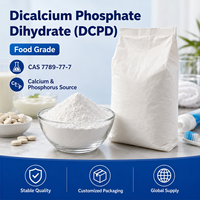 Phosphate dicalcique dihydraté (DCP) de qualité alimentaire, poudre cristalline blanche, améliorant nutritionnel, 25 kg/sac, durée de conservation de 24 mois