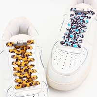 Pas de cravate lacets de chaussures presse lacets sans cravates motif lacet élastique baskets accessoires de chaussures 8mm lacets de sport plats