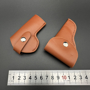 Funda de Cuero Táctica para Llavero de Pistola, Funda Protectora para Pistola en Miniatura, para Modelo de Aleación a Escala 1:3 - Product Image 6