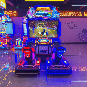 Máquina de Arcade de Carreras de Motos Metálica Transformable en Oferta, Máquina de Juego Operada con Monedas para Dos Jugadores, Soporte en Inglés para el Juego - Product Image 3