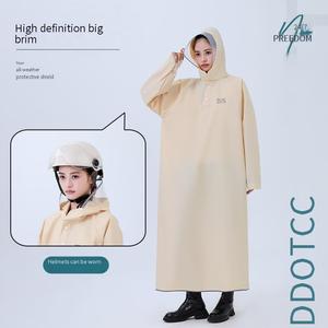 <strong>Overhead</strong> EVA <strong>Rain</strong> Poncho for Adults Unisex Waterproof Pullover <strong>Rain</strong> <strong>Jacket</strong> for Cycling Hiking and Travel Simple Design - Product Image 3