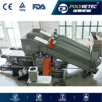 Ligne de déchiquetage, de broyage et de lavage de films d'emballage pour sacs jumbo en PP/PE POLYTEC PTC-1500 Flex