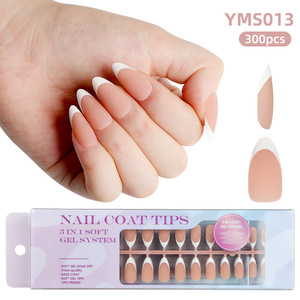 <span class=keywords><strong>Uñas</strong></span> Postizas Acrílicas de Estilo Francés para Salón de <span class=keywords><strong>Uñas</strong></span>, Reutilizables, 300 Piezas, <span class=keywords><strong>Uñas</strong></span> Postizas Hechas a Mano, Decoración de <span class=keywords><strong>Uñas</strong></span>, Cobertura Completa - Product Image 2