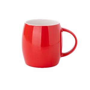 Creative <b>Ceramic</b> Mug Solid Color Red Orange Couple Coffee Mug With Logo Printing For Presents - Product Image 3