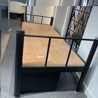 Lits simples pour chambre d'enfant, garçons, filles, maternelle, dortoir scolaire, appartement du personnel, structure métallique économique pour usage commercial