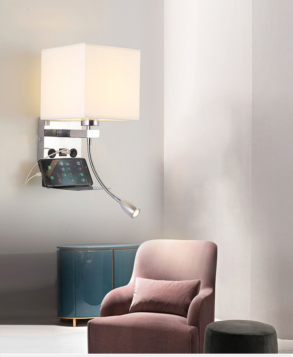 Factory Wholesale Decorative Fabric Lamp Modern Wall light For Hotel Home Living Room