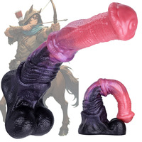 NNSX Dildo géant en silicone en forme de pénis de cheval, Plug anal animal de grande taille, Jouet sexuel pour stimulation du point G, vaginal et prostatique, pour hommes, femmes et couples, OEM