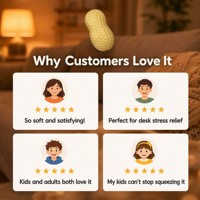 Fruitvormig squishy speelgoed, zacht stressverlichtend fidget-speeltje, handgemaakt, schattig, groothandel