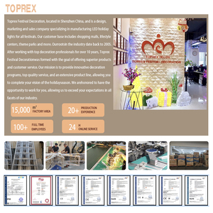 TOPREX Décoration de cour de Noël extérieure 3 m pleine grandeur LED scintillante japonaise rose fleur de <span class=keywords><strong>cerisier</strong></span> fleur arbre lumière - Product Image 5