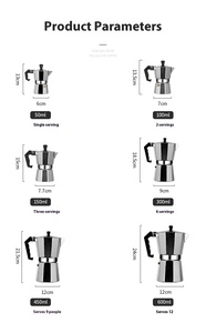<span class=keywords><strong>Cafetera</strong></span> exprés Moka de estilo <span class=keywords><strong>vintage</strong></span>, <span class=keywords><strong>cafetera</strong></span> exprés italiana portátil para camping y uso doméstico - Product Image 4