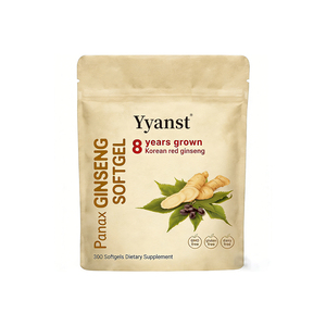 Extracto de ginseng coreano de alta calidad, marca privada OEM/ODM, reduce el estrés y ayuda a dormir, en cápsulas blandas. - Product Image 1