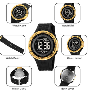 Montre numérique de sport SKMEI 2155, 5 options de couleur, grand cadran de 47 mm, étanche 30 m, double heure, chronographe, alarme - Product Image 6