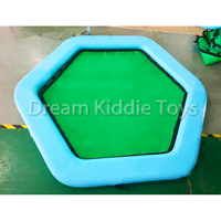 Hamac flottant gonflable pour l'eau, plateforme de quai de piscine avec lits flottants en maille, chaise longue flottante Drop Stitch