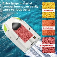 Pencari ikan, kapal Remote satu tombol memancing ikan dengan kontrol 500m kekuatan tinggi GPS 12V 3 kecepatan dapat disesuaikan kapasitas beban 2kg