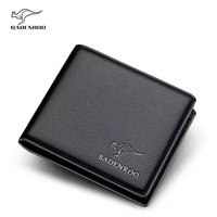 Portefeuille Homme Haut de Gamme en Cuir Véritable Très Vendu, Modèle Court à Fermeture Éclair, Multi-Fentes pour Cartes de Crédit, pour Dropshipping