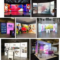 Caja de Luz SEG sin Marco, Delgada, con Marco de Aluminio Regulable, Letrero de Tela Retroiluminado, Exhibición Portátil y Reutilizable para Ferias Comerciales y Eventos