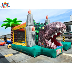 Castillo Inflable Gigante de PVC con Diseño de Dinosaurio Jurásico, Ecológico, con Garantía de 3 Años para la Diversión - Product Image 3