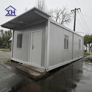 บ้านคอนเทนเนอร์เคลื่อนที่ XH-ACH ขนาด 20 ฟุต โครงสร้างเหล็กสำเร็จรูป ฉนวนกันความร้อนแบบแซนวิช ดีไซน์ทันสมัย รับประกัน 1 ปี เหมาะสำหรับโรงแรมในตลาดดูไบ - Product Image 4