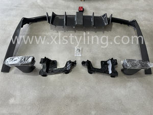 XLstyling voiture mise à niveau Facelift fibre de carbone <span class=keywords><strong>BRS</strong></span> lèvre avant diffuseur arrière Spoiler kit carrosserie pour W213 E63 17-20 Bodykit - Product Image 6