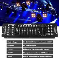 Contrôleur DMX 192 canaux DMX Console scène lumière contrôleur panneau mélangeur carte DMX Console pour Dj lumière