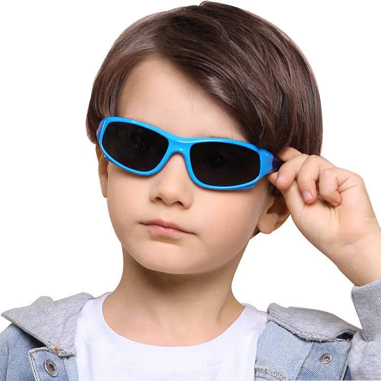 هلام السيليكا مرنة النظارات الشمسية الاطفال نظارات رياضية الاستقطاب النظارات الشمسية في الهواء الطلق ركوب الدراجات ظلال للبنين بنات