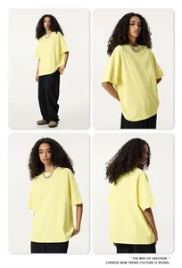 Nouveau personnalisé 30 couleurs printemps/été hommes et femmes décontracté 235G correspondant T-shirt 100% coton couple style jeunesse - Product Image 3