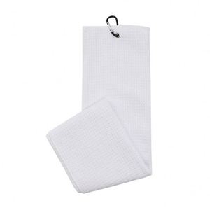 Serviette de golf en microfibre gaufrée en fibres ultrafines, personnalisée, promotionnelle, pour le baseball et le sport, avec mousqueton - Product Image 6