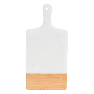 Tabla de cortar de bambú de dos tonos grande de primera calidad, bloques de cortar con asa para frutas, carne, uso en la cocina - Product Image 6