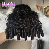 Perruque en cheveux humains bouclés birmans en gros, perruque à densité de 250 % avec cuticules alignées, perruque frontale en dentelle HD 13x6 sans colle en cheveux humains vierges
