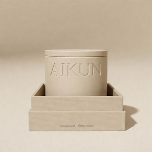 AIKUN OEM Private Label Scented <b>Candle</b> Soy Wax Jar <b>Candle</b> for Home Fragrance Brand Promotion Gift Set Factory Wholesale - Product Image 2