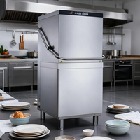 Lave-vaisselle électrique commercial double grande capacité 380V/115V à basse température avec sécheuse, largeur 60 cm