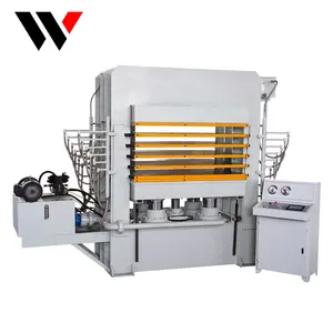 WFSEN-máquina hidráulica de prensado en caliente, prensado en caliente para puertas de láminas de plástico, laminado, entrada y salida