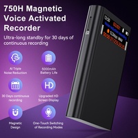 Grabadora de Voz de Larga Distancia con Cancelación de Ruido de 500 Horas, Grabación con un Solo Botón, 8-128G, Aleación de Zinc, USB 2.0, Grabadora de Voz Profesional