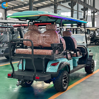 Voiturette de golf électrique longue portée homologuée pour la route, certifiée CE, 6 places, pour quartiers, campus et propriétés – Vente en gros