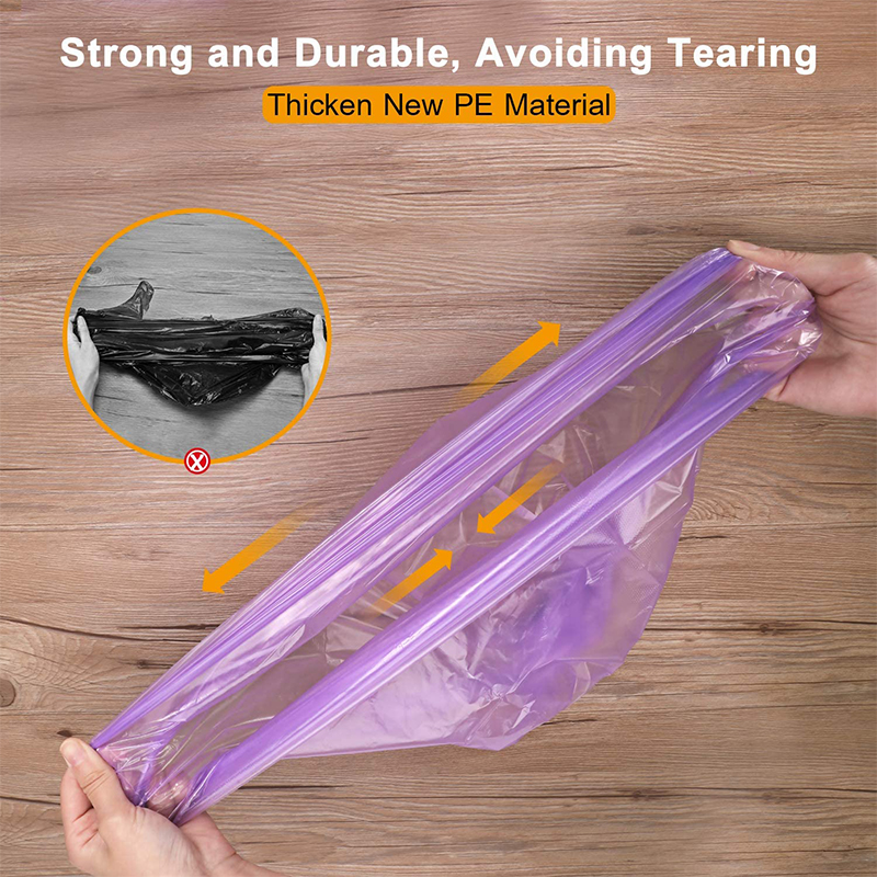 DAFENG 1mil 1.2mil 2mil 3mil HDPE Plastic garbage bag on roll trash bag can liner with 42gallon 55 gallon 60 gallon capacity