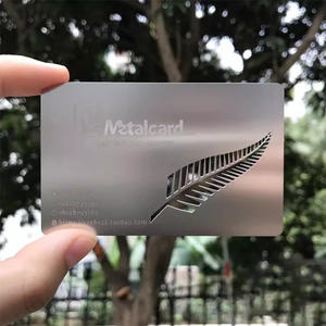 ทุกรูปแบบที่กําหนดเองแกะสลักนามบัตรสแตนเลสบุคลิกภาพ DIY โลหะนามบัตร - Product Image 4