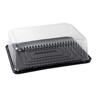 Boîte d'emballage jetable de qualité alimentaire pour tiramisu mousse gâteau roulé de style occidental, en tranches pour la cuisson en rouleau, boîtes transparentes pour gâteaux