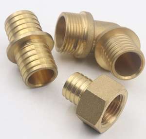 Conectores de Compresión de Latón Forjado, Codo Hexagonal Igual, Conector de Latón Duradero para Sistemas de Plomería y Agua - Product Image 5