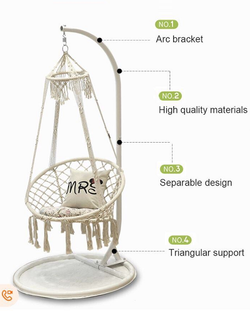 Оптовый Поставщик Woqi, подвесное кресло-гамак для кемпинга, сада, дома и улицы