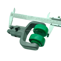 Chariot de suspension pour ligne de transformation de volaille avec refroidisseur à air et grillets - Glissière de convoyeur en nylon POM pour volaille