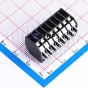 JL212S-35008B01 Spring Terminal Block Through hole Component (THT),P=3.5mm Connector 1x8P 3.5mm Black Through Hole - Product Image 2