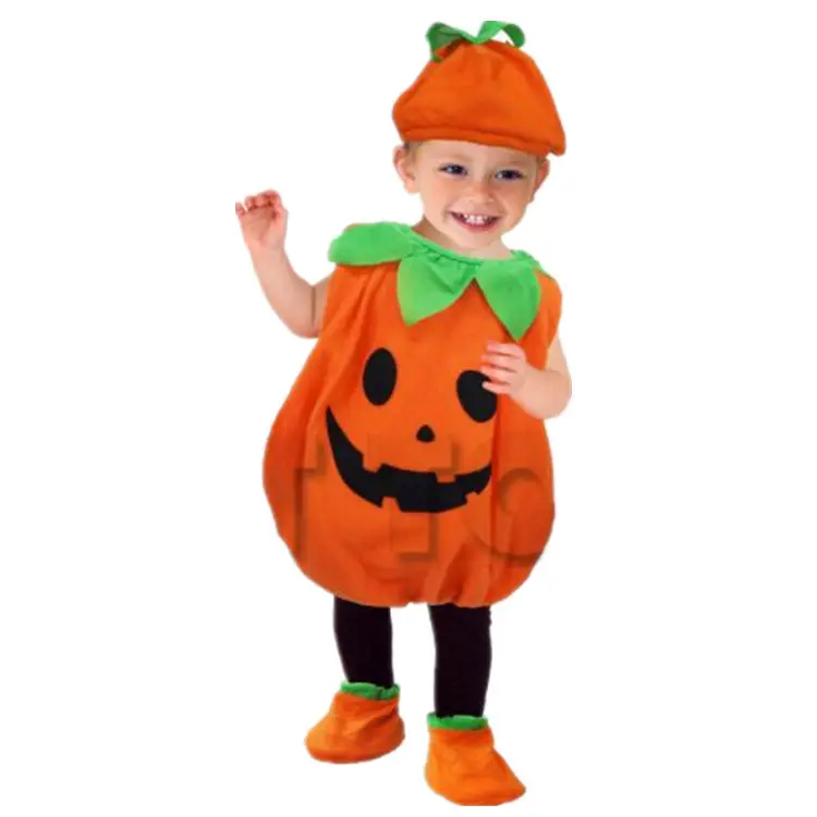 Trois pièces Halloween Costumes enfants Cosplay vêtements enfants citrouille Costumes