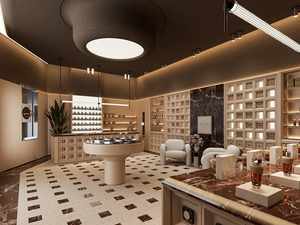 ออกแบบตกแต่งภายในร้านน้ำหอมสไตล์มินิมอล บริการออกแบบร้านน้ำหอมแบบครบวงจรพร้อมตกแต่งพื้นหินอ่อน - Product Image 6