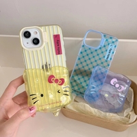 Kawaii Hello Kitty Pop Design Transparente Silikon Rückseite Mode Niedliche NIMMY Haustiere TPU Handy hülle für iPhone 15 Pro Max 14