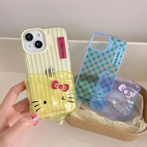 Kawaii 헬로 키티 팝 디자인 투명 실리콘 뒤 표지 패션 귀여운 NIMMY 애완 동물 TPU 전화 케이스 아이폰 15 Pro Max 14 - Product Image 2