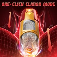 Dark Knight Realistic Pocket Pussy Männer Stroker Sex Machine Rotierender Schub Automatischer männlicher Masturbation becher mit Saug basis