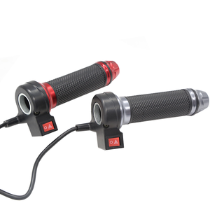 Interrupteur de moto et accélérateur de vélo électrique Xsh Nj111 modifiés gris/rouge, double clignotant, fonctions personnalisables - Product Image 3